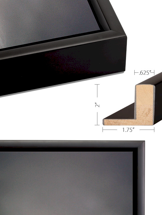 Slim Float Black Frame