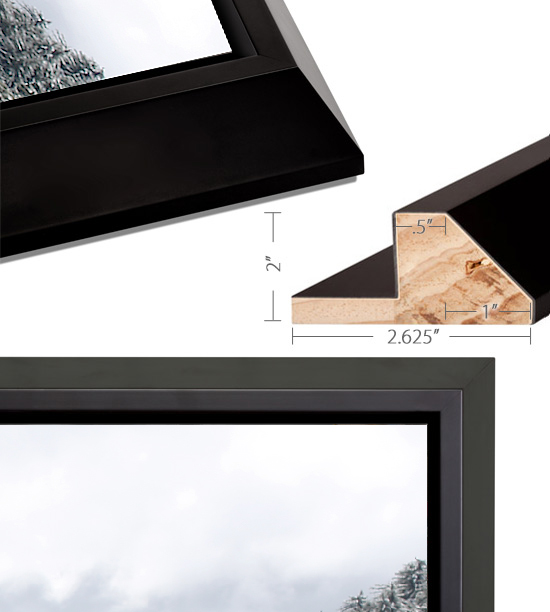 Wedge Float Black Frame