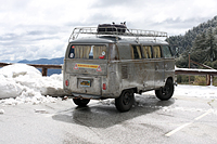 Van parked at Red Box Gap